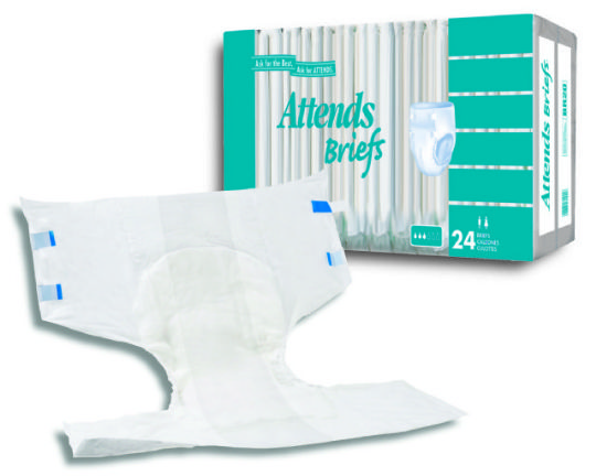 Attends Poly High Absorbency Briefs